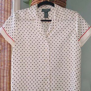 100% Silk Ralph Lauren Button Down Shirt